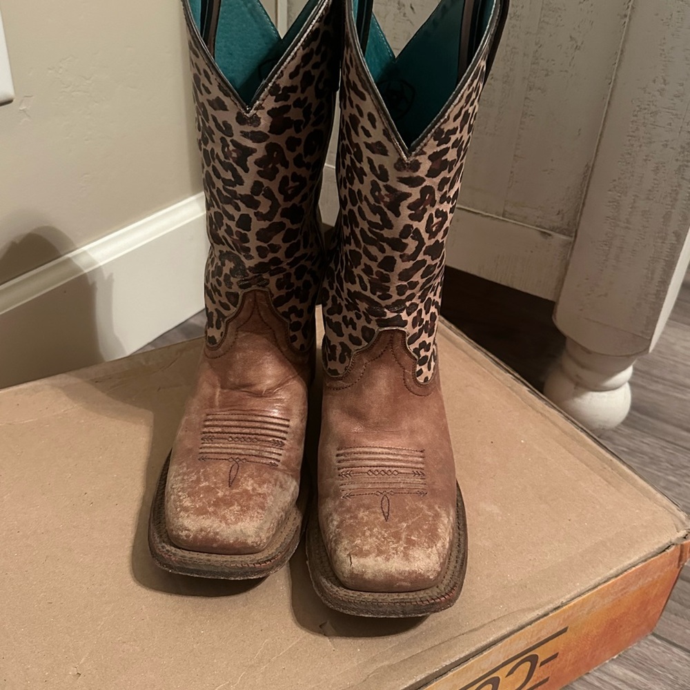 Leopard Print Cowboy Boots